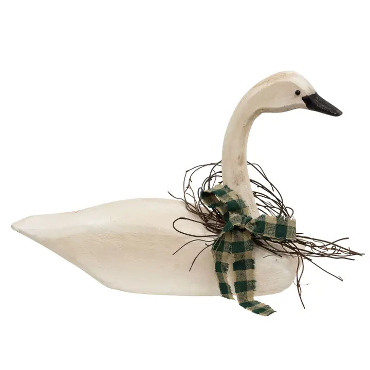 Wooden Carved Swan