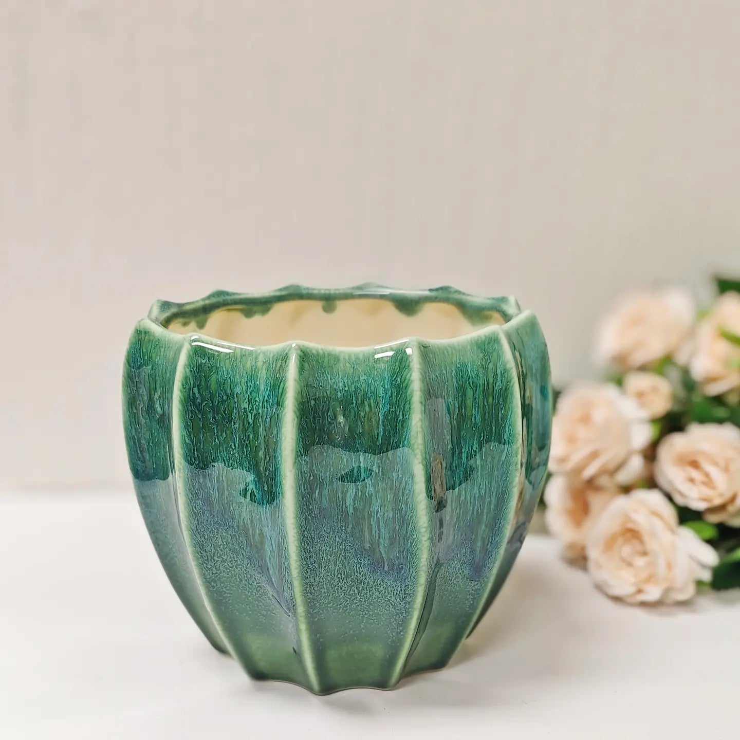 Ceramic Planter Green