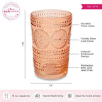 Hobnail Beaded  Drinking Glasses