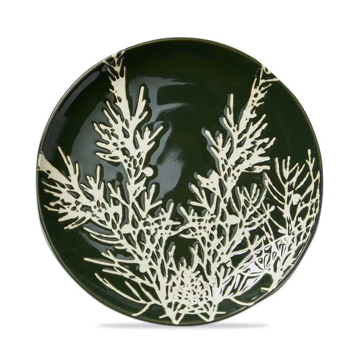 Wilde Pine Juniper Appetizer Plate Spruce Stoneware