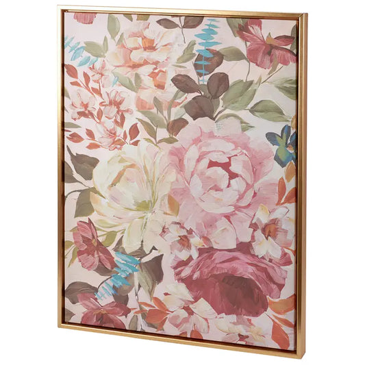 Cabbage Rose Canvas Wall Art