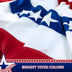 Fan Flag American USA Pleated Patriotic