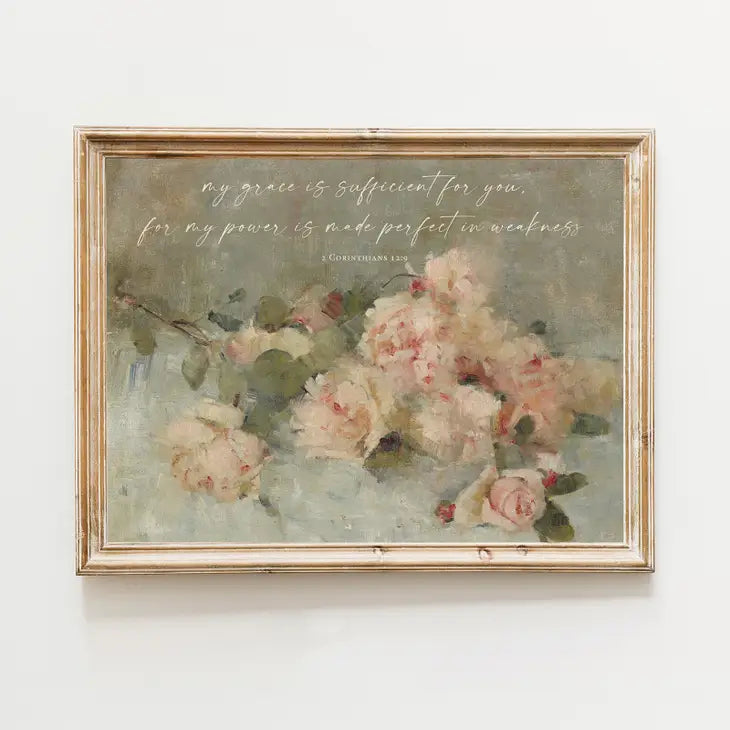 Grace is Sufficient Wall Art Print