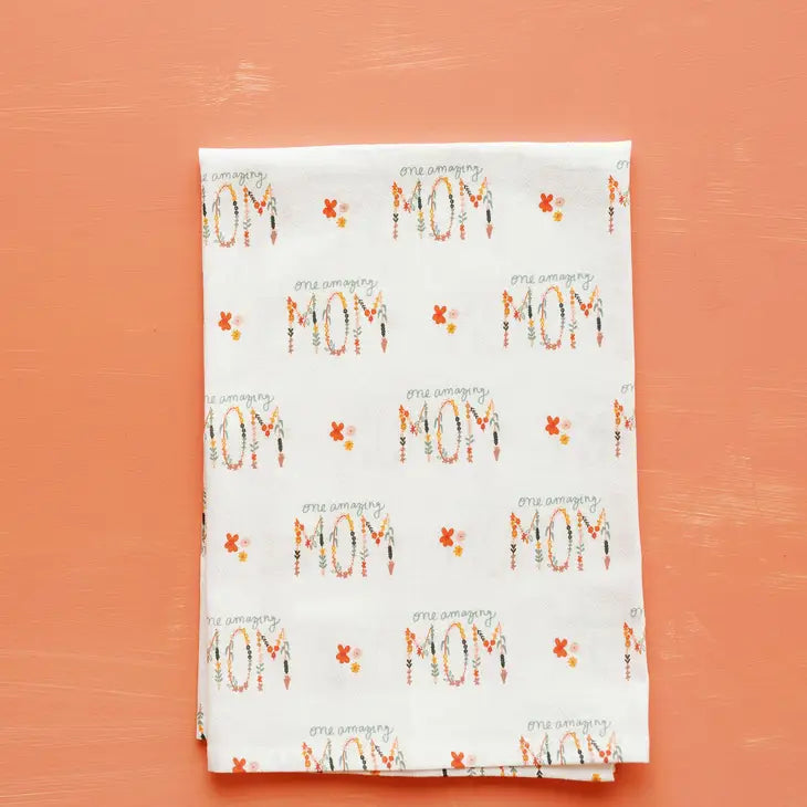 One Amazing Mom Full Pattern Flour Sack Towel - Mother's Day