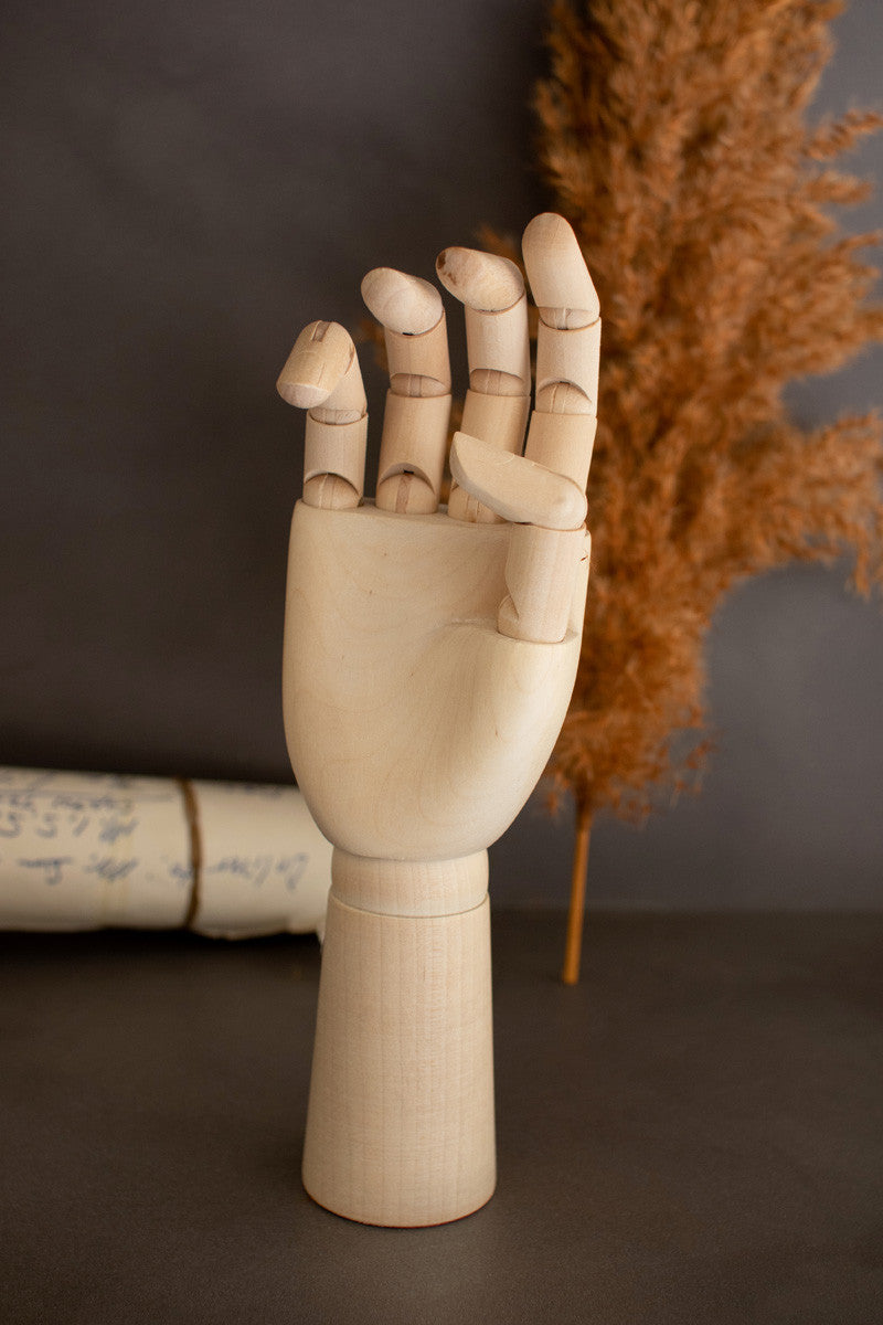 Wooden hand artists' mannequin