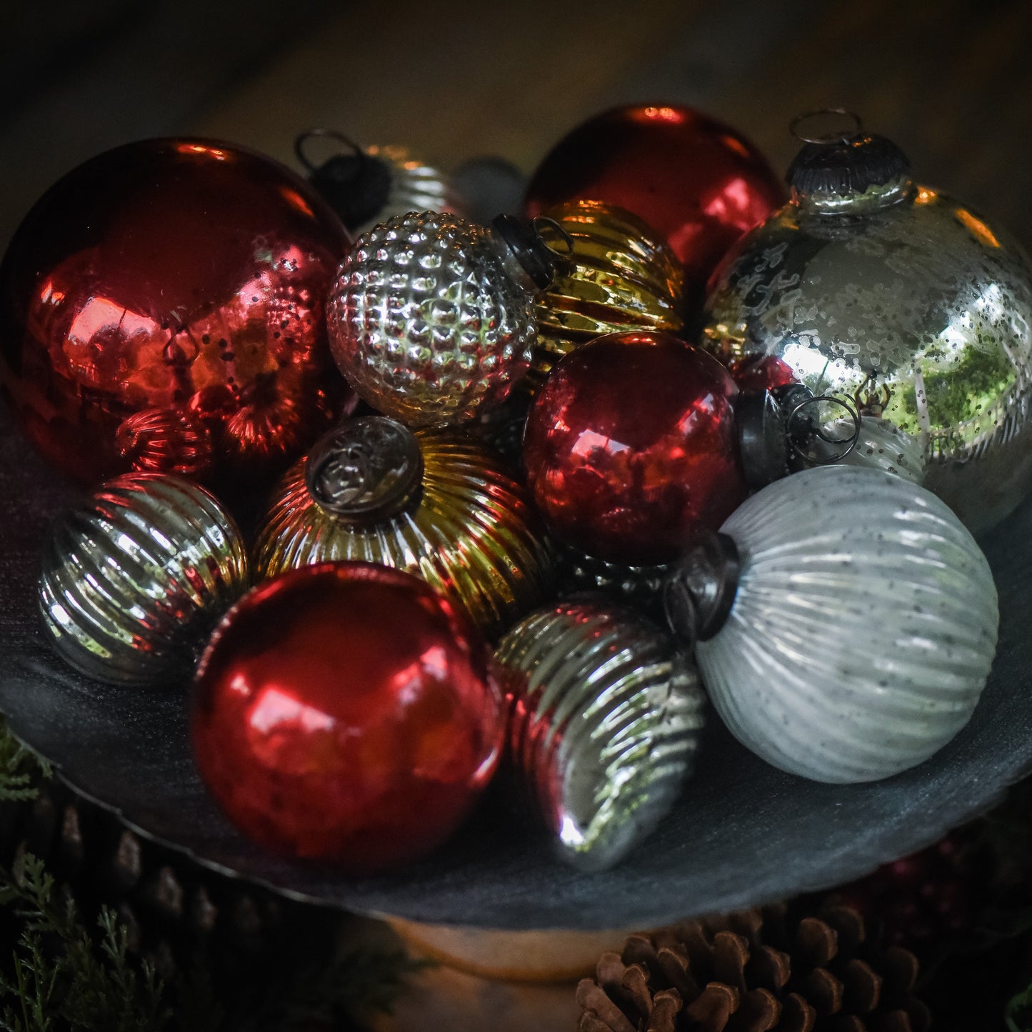 Glass Kugel Ornaments