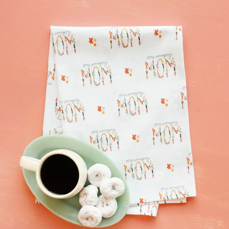 One Amazing Mom Full Pattern Flour Sack Towel - Mother's Day