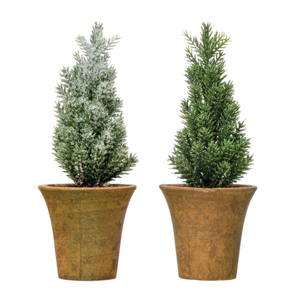 Artificial Fir Tree in pot