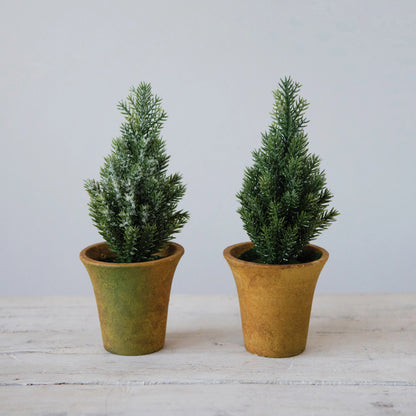 Artificial Fir Tree in pot